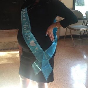 Liz Lange black maternity dress